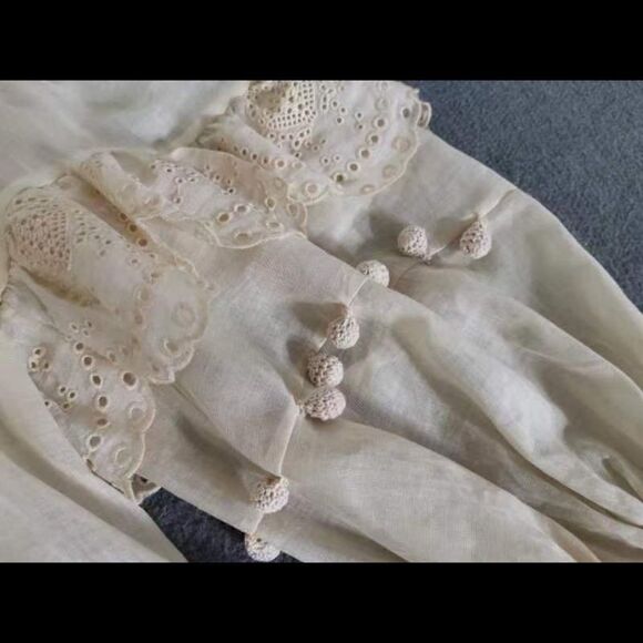 Zimmermann Lyre Trim Ramie Mini Dress - Picture 12 of 15